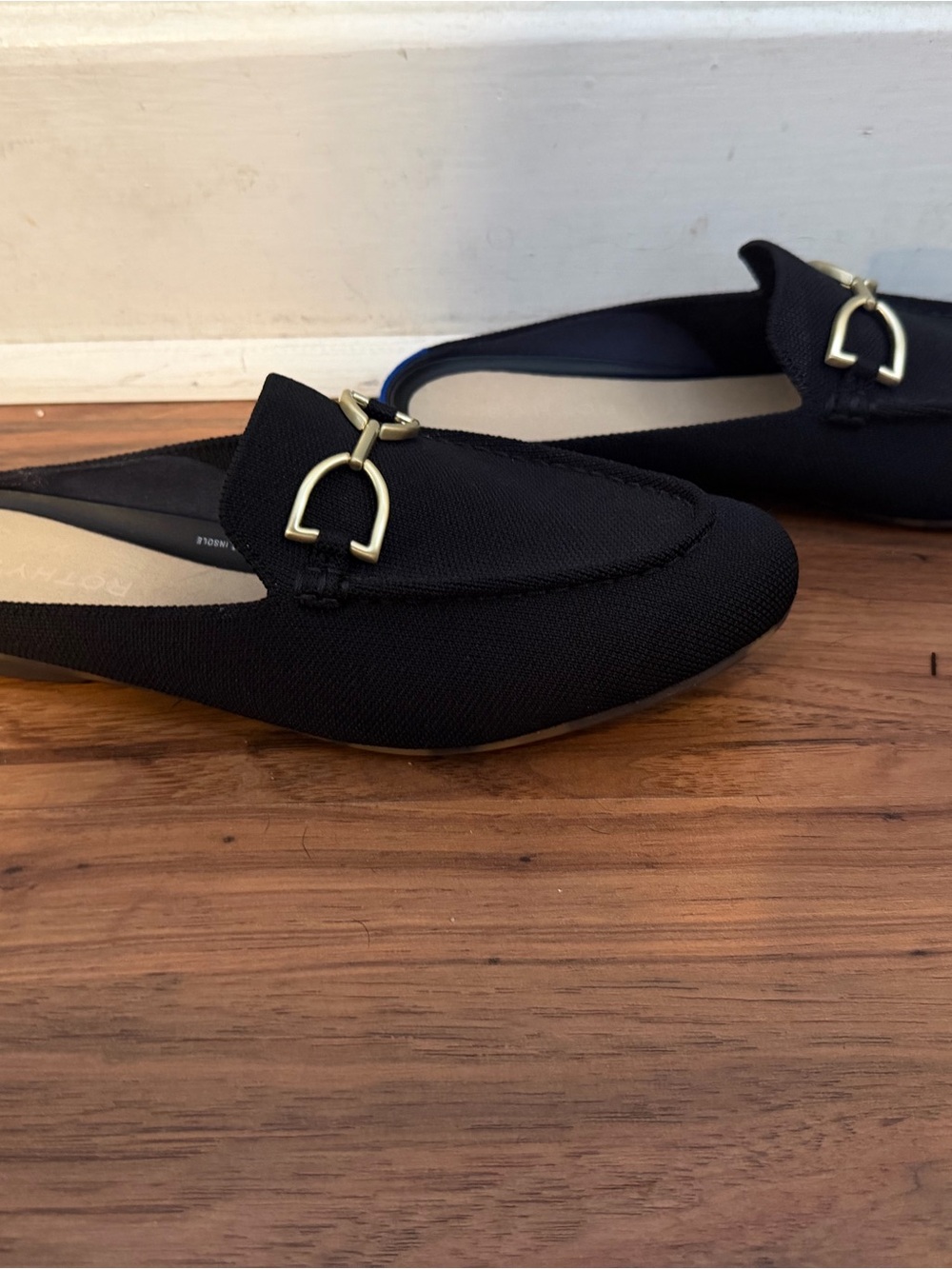 Rothy's Black Women's The Double Bit Loafer Mule - Picture 4 of 5